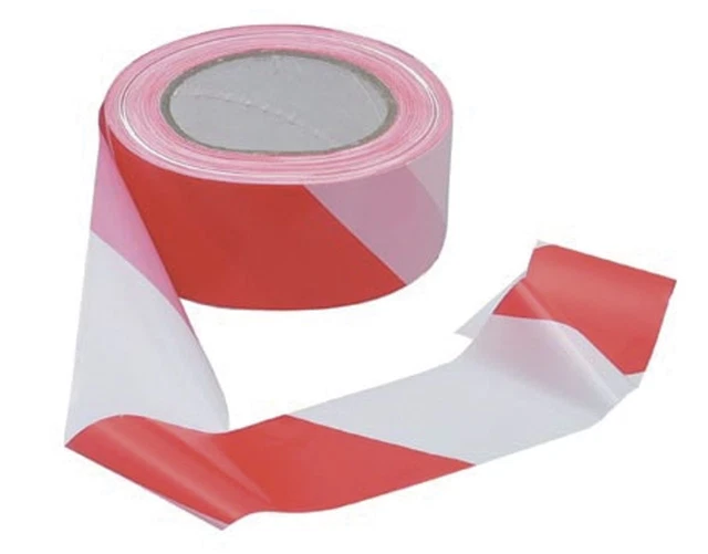 Ruban de chantier rouge-blanc MW-Tools PW10052RW