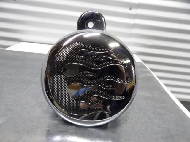05 Harley Dyna Wide Glide FXDWG horn w aftermarket chrome flame cover 69060-9