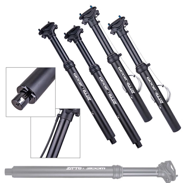 Dropper Adjustable Bike MTB seat post External Cable Remote Lever 100mm Travel