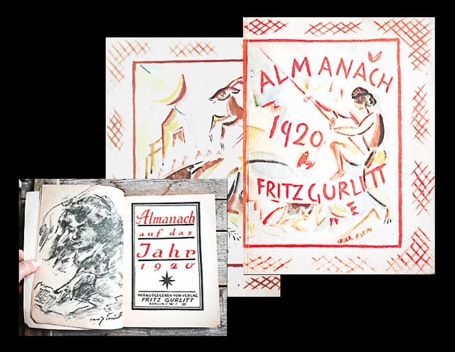 1920 Corinth Pechstein Orig. Lithos Fritz Gurlitt Almanach auf das Jahr 1920