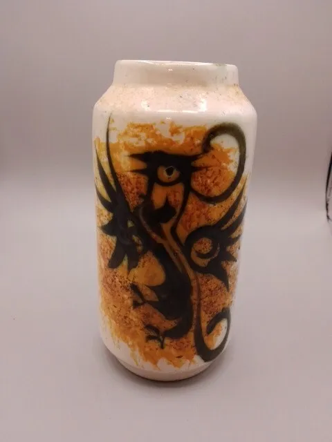 Celtic Pottery Phoenix Vase. Newlyn, Cornwall Studio Pottery. 7" / 18cm