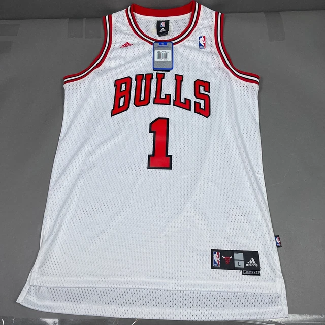 CHICAGO BULLS DERRICK ROSE JERSEY NBA BASKETBALL SWINGMAN ADIDAS A6N006  SIZE 2XS 