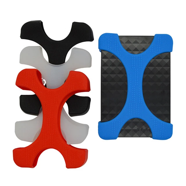 2 5 PORTABLE EXTERNAL Hard Disk Drive Bag Carry Case Protective Rubber