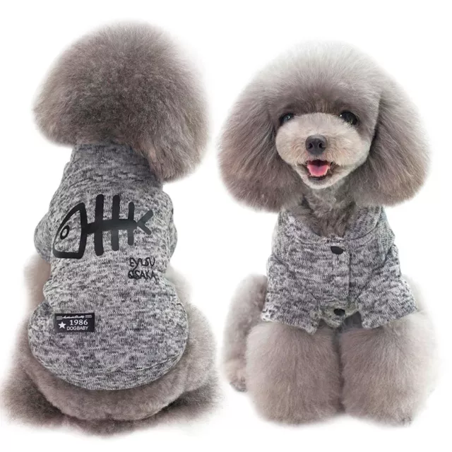 for Small Medium Dogs Cats Pet Clothing Dog Hoodies Kitten Costumes Cat Clothes