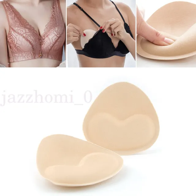 1Pair Women Foam Top Push Up Bra Pads Insert Breast Enhancer Bikini pad SwimWear