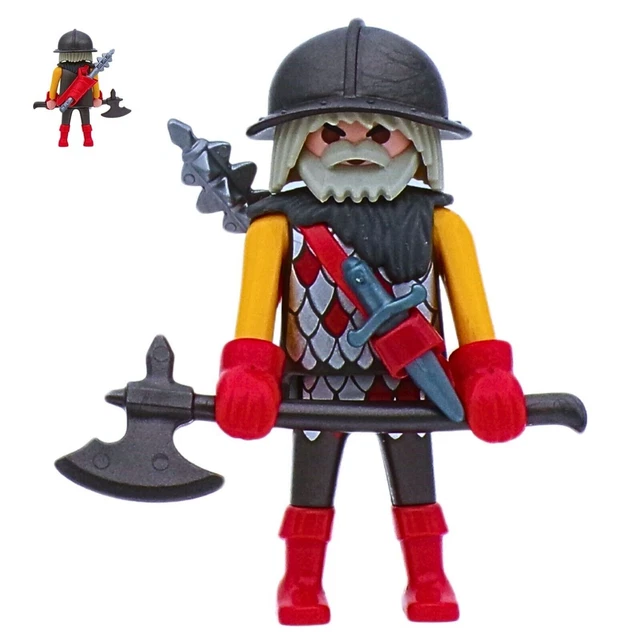 Figurine Playmobil Chevalier Moyen Âge Avec Hache Du Dragon - Occasion - Offre Groupée