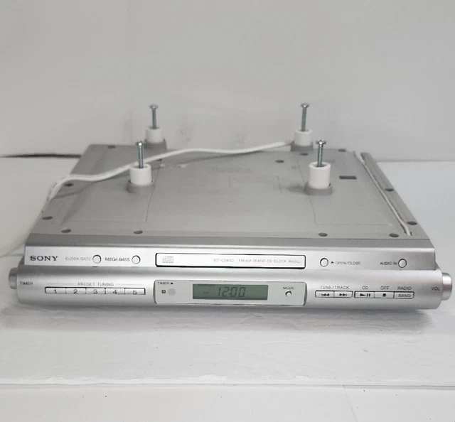 SONY ICFCDK50 UNDER The Radio/CD Player W/ Mounting Hardware