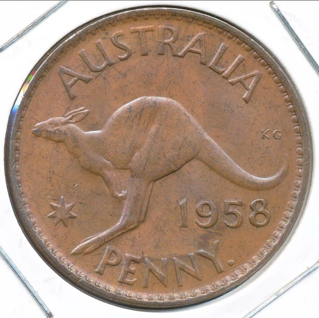 Australia 1958(p) One Penny 1d Elizabeth II - Uncirculated