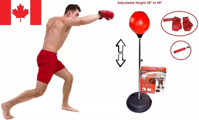 Punching Bag Freestanding Boxing Punch Bag Adjustable Home Gym Fitness Equipment