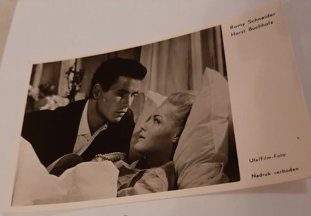 POSTKARTE "Romy Schneider "Monpti "ECHT FOTO