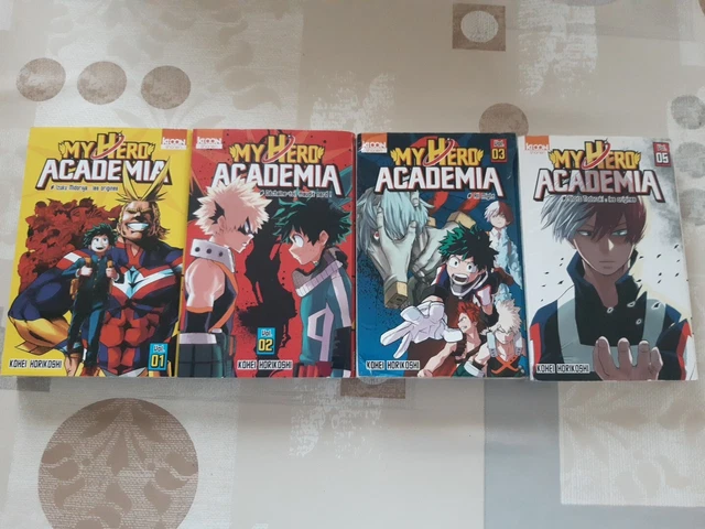 LOT 4 MANGAS - My Hero Academia - tomes 1, 2 3 et 5 EUR 12,00 - PicClick FR