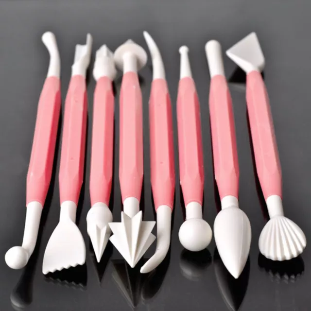 8 -in-1 DIY Cake Gumpaste Supplies Sculpting Tools Wedding Marshmallow