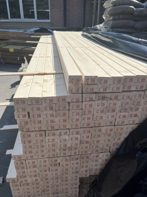 CLS Untreated 3” x 2” (63mmx38mm) Studwork Timber @ 3m (Multi Buy Available)