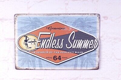 Vintage Metal Tin Sign Endless Summer Retro Bar Home Pub Wall Decoration