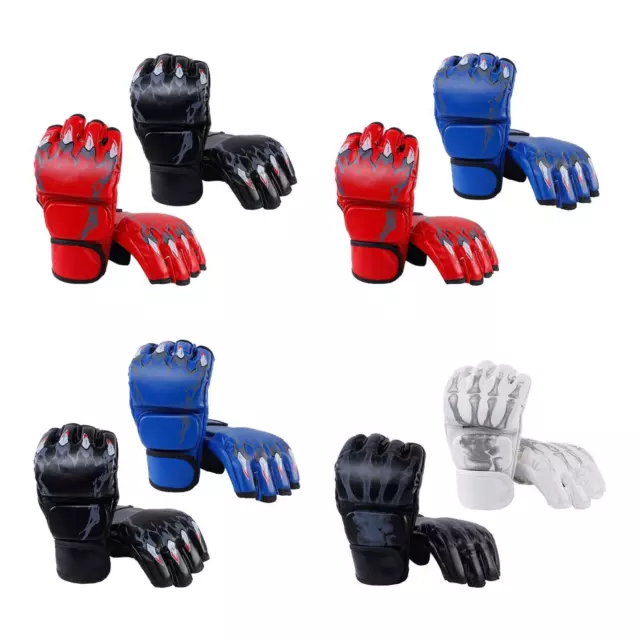 2 paires de gants Mma, sac d'arts martiaux, gants de combat de boxe, gants de