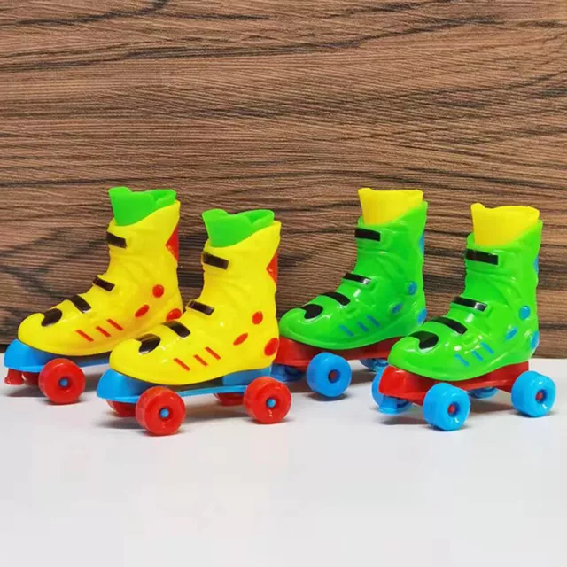 Mini Finger Skate Shoes Toys Finger Roller Mini Double Row Skates New Year GiFE