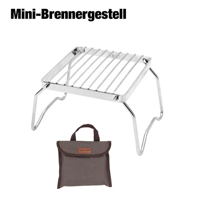 Holzkohlegrill Mini Tragbarer Klappgrill Camping Tischgrill BBQ Grill Silber DHL 3