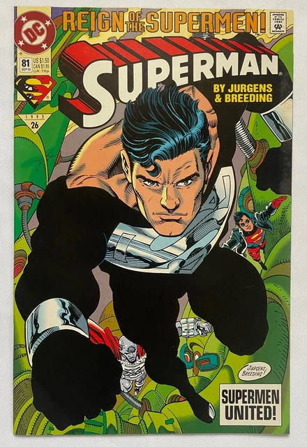 SUPERMAN #81 2nd Series  (DC Comics, 1993) "Reign of the Supermen" VF/NM