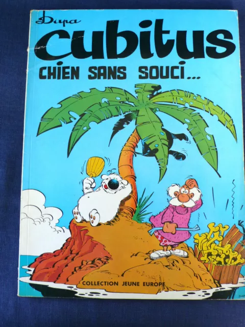 Cubitus Chien Sans Souci  Dupa  "Jeune Europe"  Eo 1976  Bon État Journal Tintin