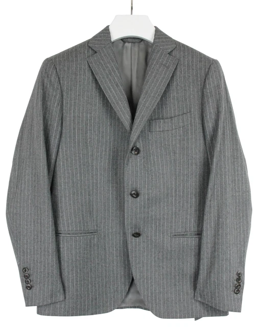 Blazer Homme Suitsupply UK 48L En Pure Laine - Coupe Longue, Bleu - Occasion Très Bon état