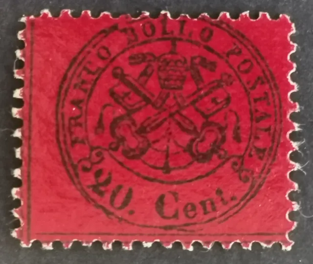 taxe franco bollo 20 cent. 1868 Vatican