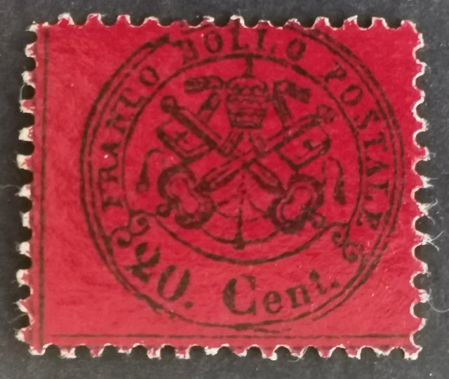 taxe franco bollo 20 cent. 1868 Vatican