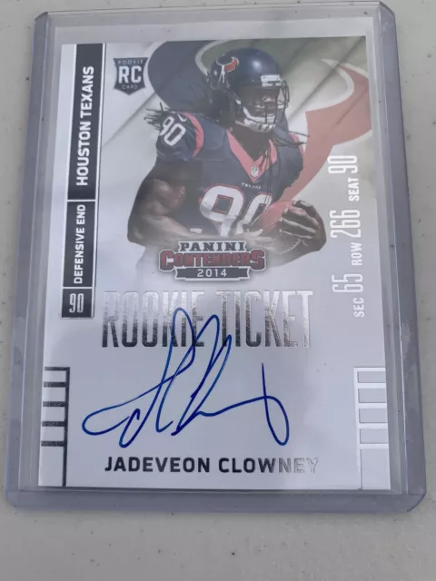 2014 Panini Contenders Jadeveon Clowney Rookie Ticket On Card Autograph RC