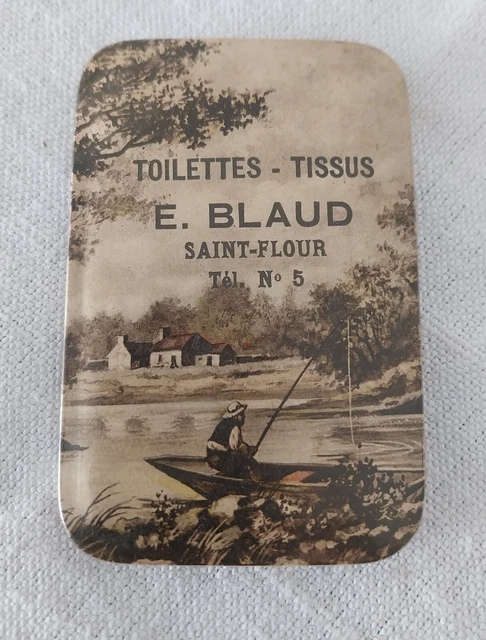Miroir De Poche Vintage Brodé Fleurs – Années 1930-1950, Cadre Laiton Doré