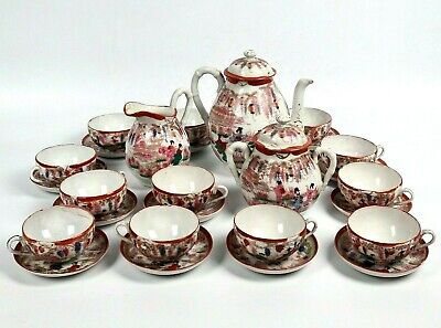 Set Teiera e Tazze Cinese Unico Servizio da Tè in Porcellana con Smalto Alterato in Forno con 1 Teiera Azzurro DUJUST Teiera Giapponese con Tazze per 6 6 Tazza Teiera e 1 Vassoio da Tè 