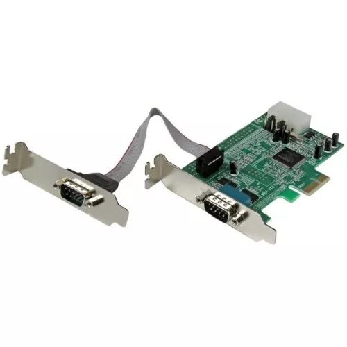 StarTech PEX2S553LP 2Port Low Profile Native RS232 PCIe Serial Card w/16550 UART