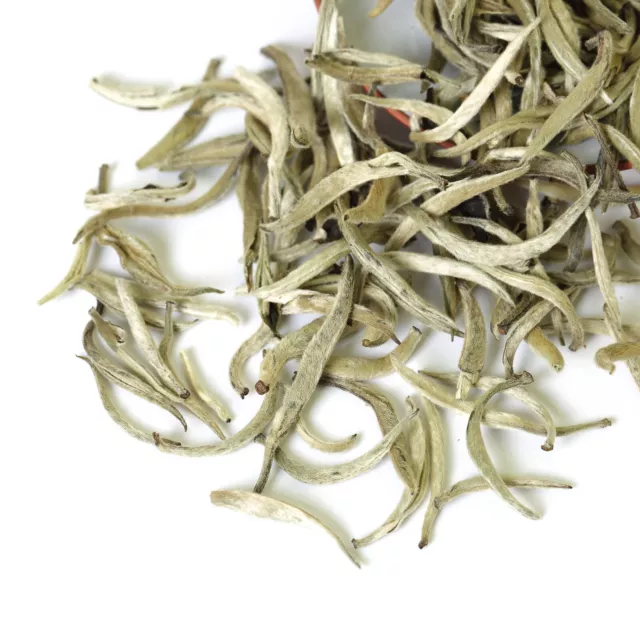 GOARTEA Premium Silver Needle Weißer Tee Weisser Bai Hao Yinzhen White Tea Buds 3