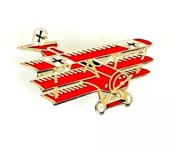 Small Red Baron German Fokker Dr. l Dreidecker Triplane Fighter Plane Pin