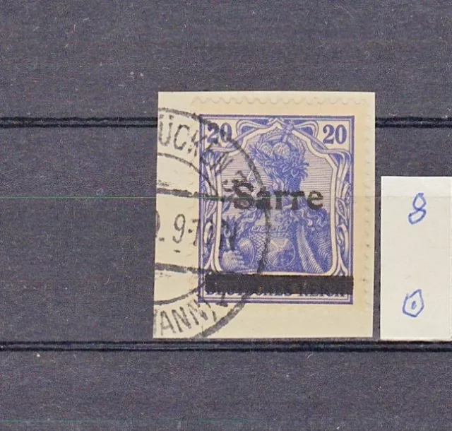 saargebiet bis 1934: Mi. Nr. 8 gestempelt