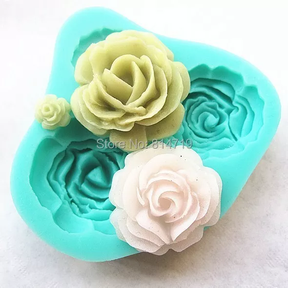 4Roses Cake Mold Silicone Kitchen Baking Tools Accessories Decorations For Cakes