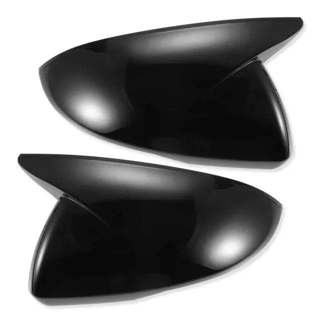 Rétroviseur Miroir Couvercle pour Kia Optima K5 2016-2020 Brillant Noir 1 Paire