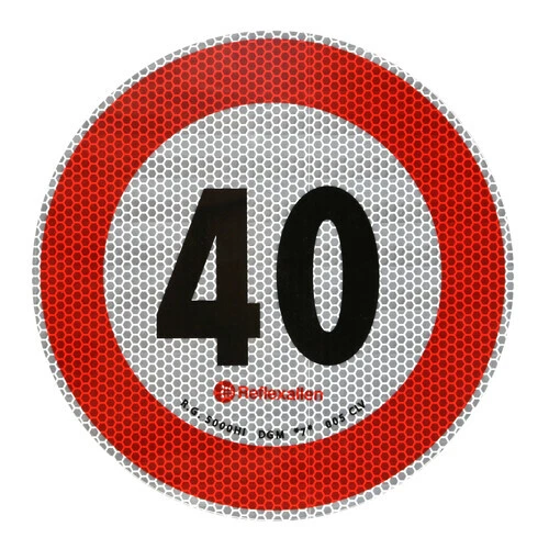 Lampa Contrassegno limite velocita' - 40 Km/h