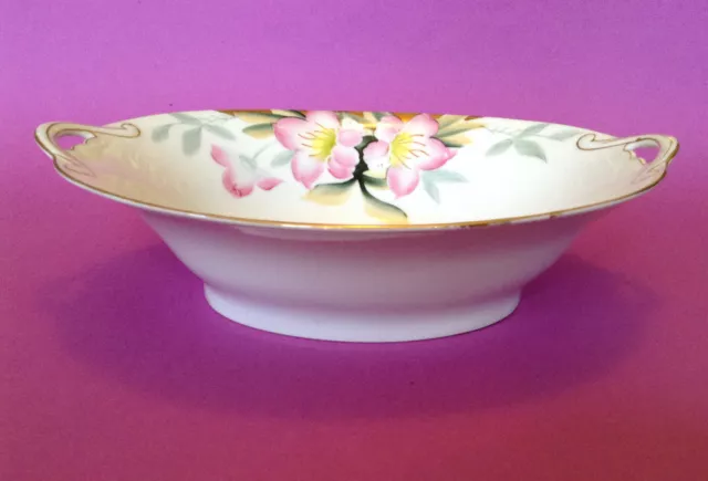 Noritake Azalea - Extra Large Oval Serving Bowl With Beautiful Handles - Japan 3