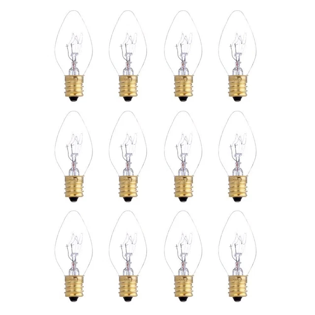 12 Pack 25 Watt Bulbs for Scentsy Plug-in Nightlight Wax Warmers Home Fragran