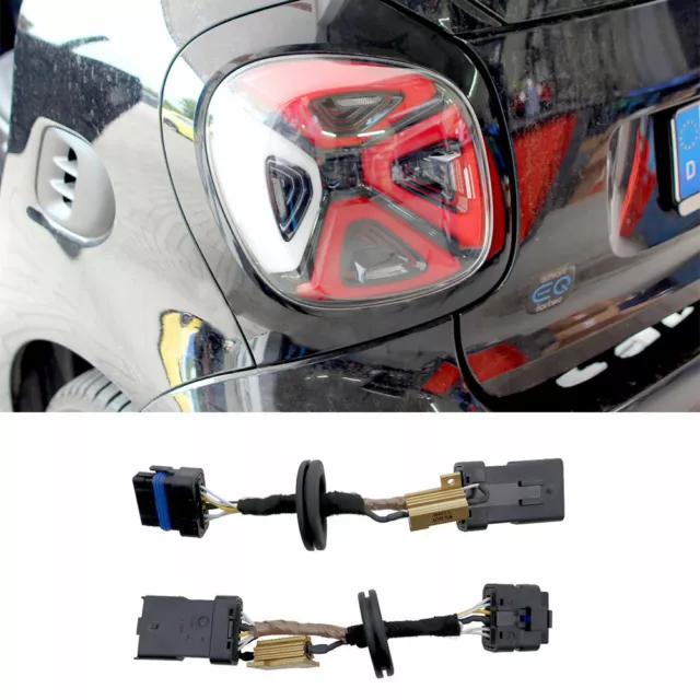 Para Smart 453 Adaptador Facelift Luces Traseras LED Original Kufatec Cableado