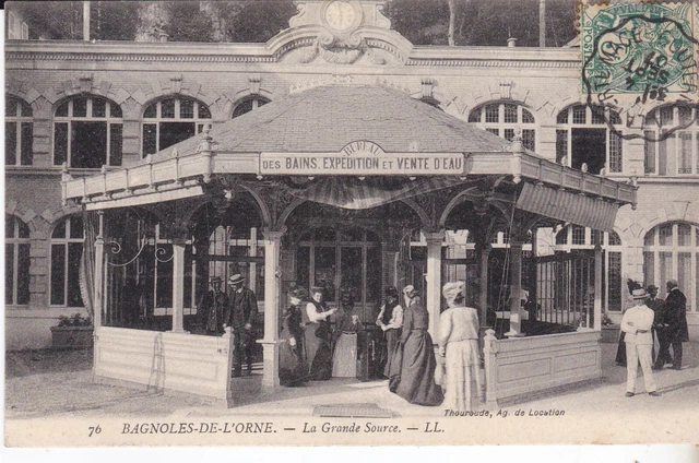 Cpa Bagnoles De L' Orne La Grande Source