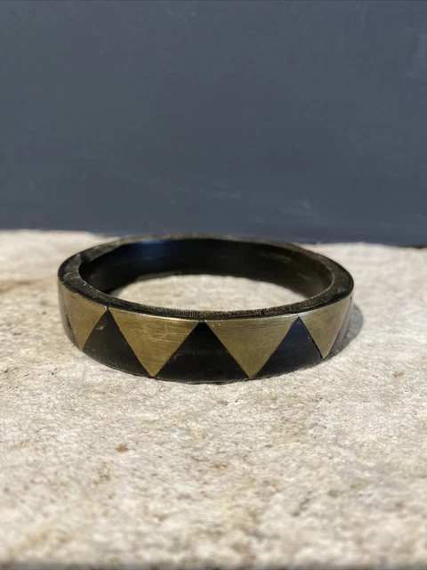 Bracelet en corne naturelle laquée Atelier 1811 – Georgette et Cie