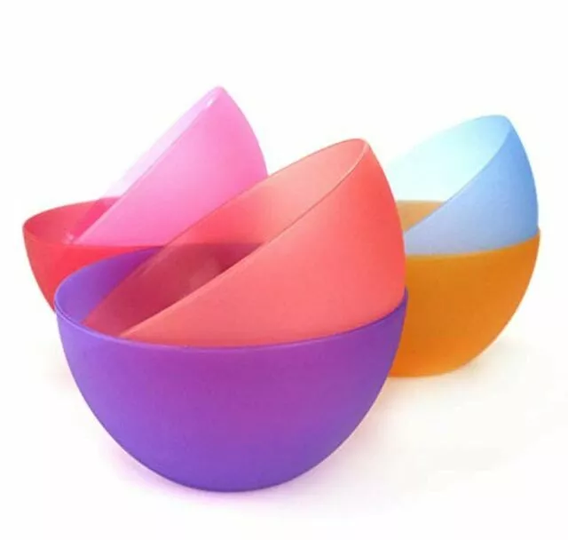 Plastic Bowls set of 12 Unbreakable and Reusable 32oz/6 inch Plastic Cereal/Soup