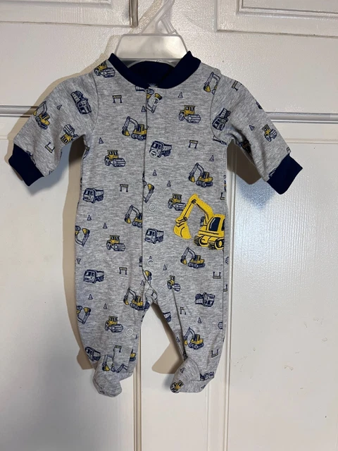 Boy Baby Infant Preemie One Piece Outfit Child of Mine Work Trucks