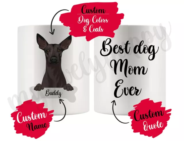 Personalized Xoloitzcuintli Dog Mom Dad Coffee Mug Mexican Hairless Dog Owner