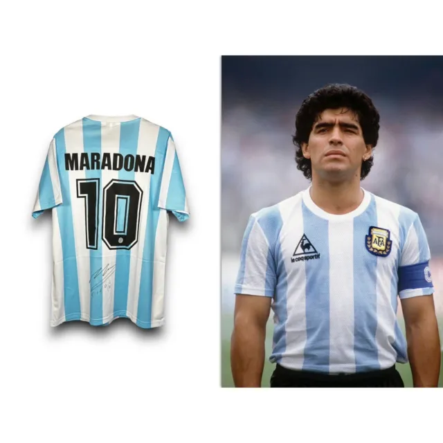 Maglia Autografata Maradona IN VENDITA! - PicClick IT
