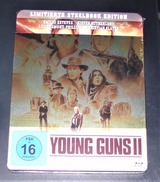 Young Guns 2 Emilio Estevez blu ray Limitada steelbook más Rápido Envío Nuevo