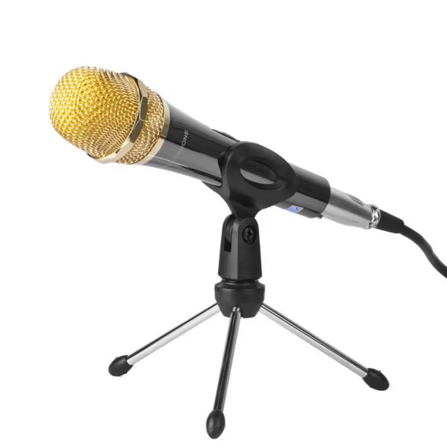 Desk/Table Top Microphone Stand Mic Tripod Clip Holder Foldable Adjustable