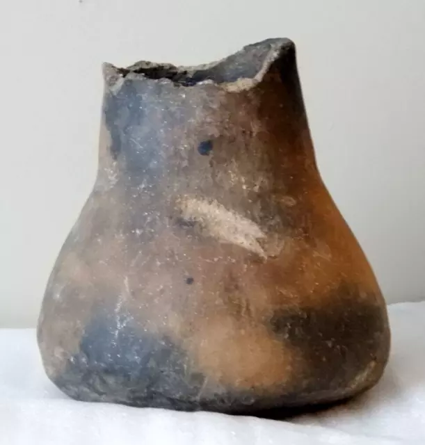 Artifact - Old Pot Native American Pottery Vessel 3 3/4" Tall