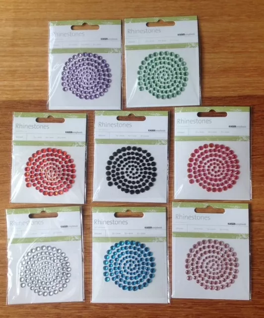 RHINESTONES, 100pk Self Adhesive, Various Colours, Kaisercraft