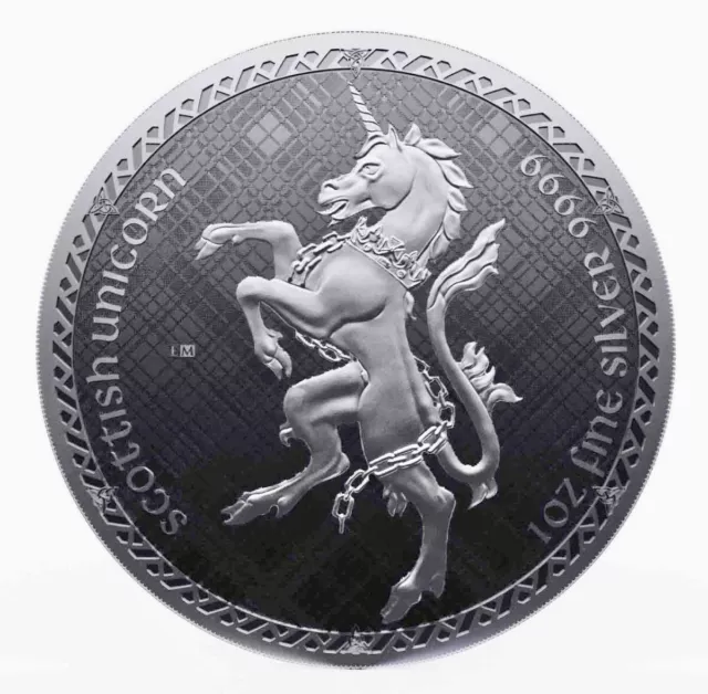 2023 Niue Scottish Unicorn 1 oz Silver Coin in Capsule a